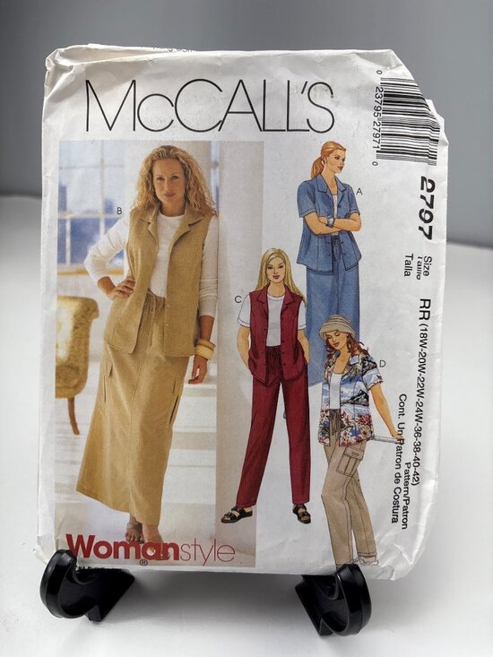 McCall's Other - McCalls 2797 Uncut Sewing Pattern Vest Pants Skirt 18W 20W 22W 24W 36 38 40 42
